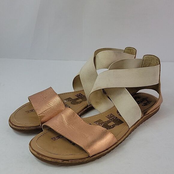 Sorel Ella II Ankle Strap Mettalic Open Toe Women's Sandals - Picture 7 of 12